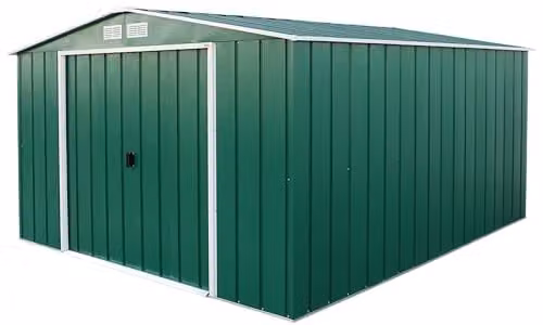 Duramax ECO metalen tuinschuur 10 x 12 (11,68 m2) - Groen