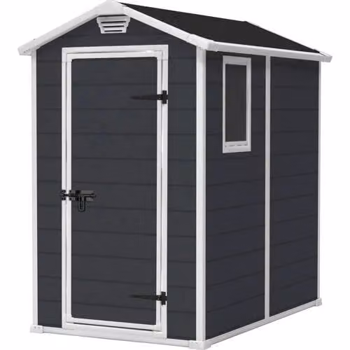 Keter Manor 46 Tuinhuis - Antraciet - B/D/H: 130 x 192 x 198 cm