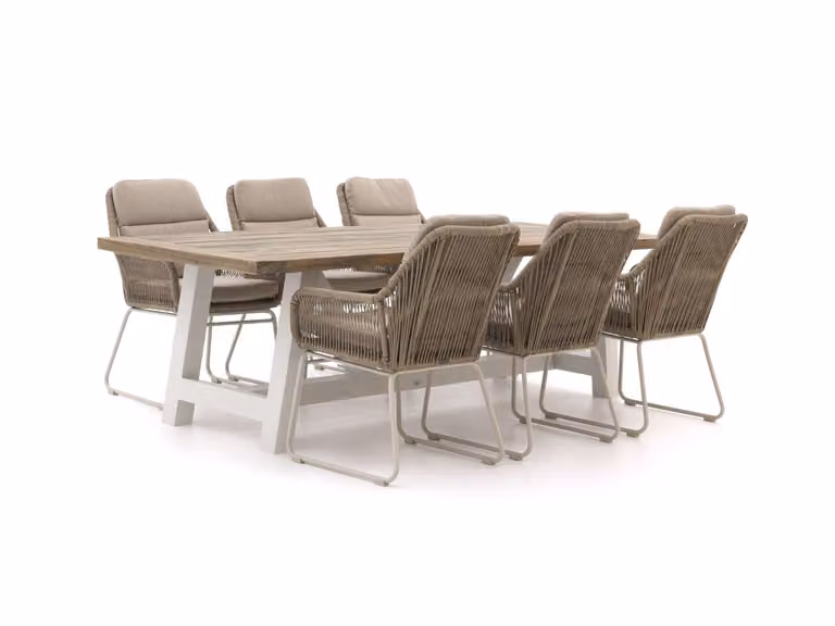 Intenso Furniture Diningset Intenso, 7-delige tuinset van teakhout voor 6 personen