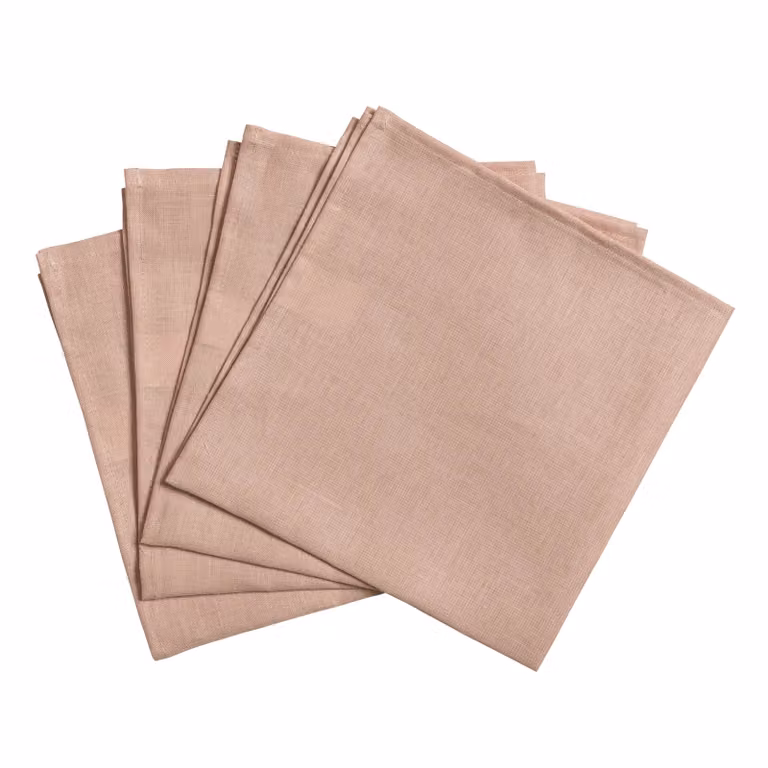 Scandi Living Clean servetten 4-pack dusty rose 45 x 45 cm