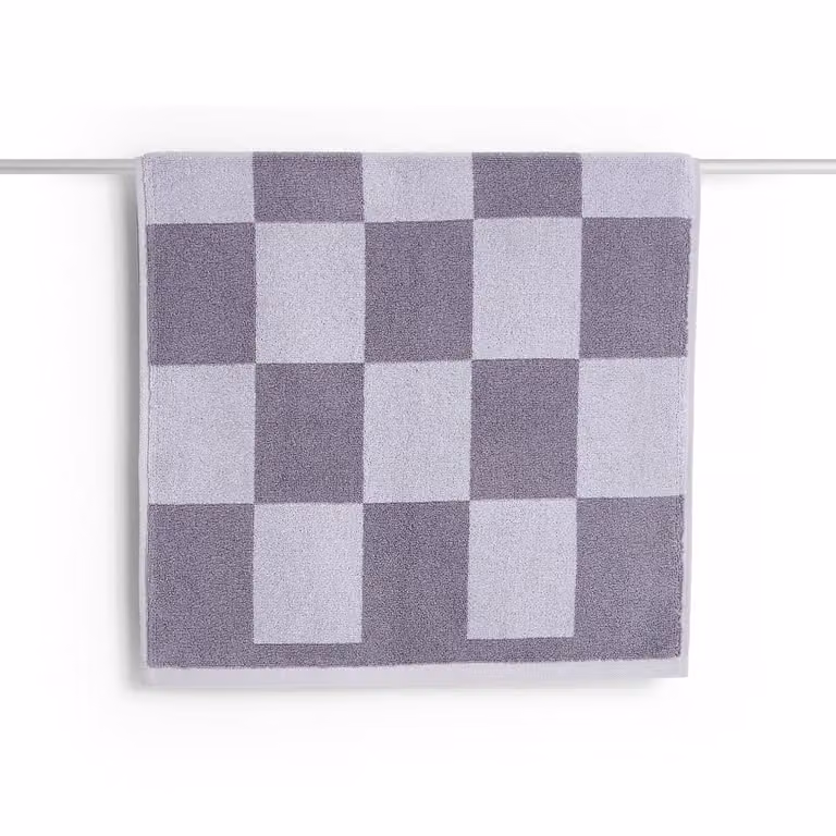 HAY Check badmat Lavender, Breedte: 50 cm, Lengte: 90 cm