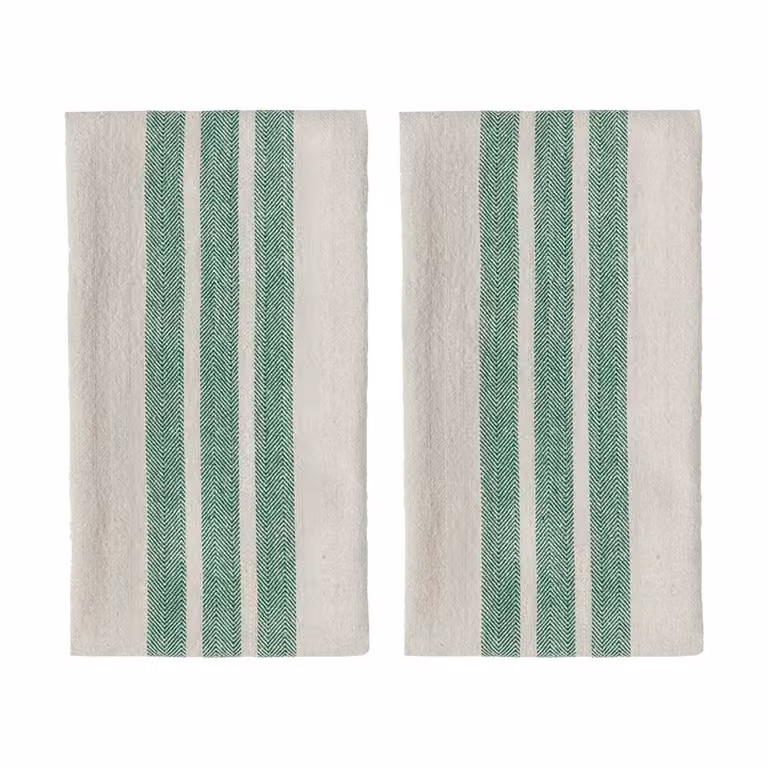 OYOY Linu keukenhanddoek 2-pack Green