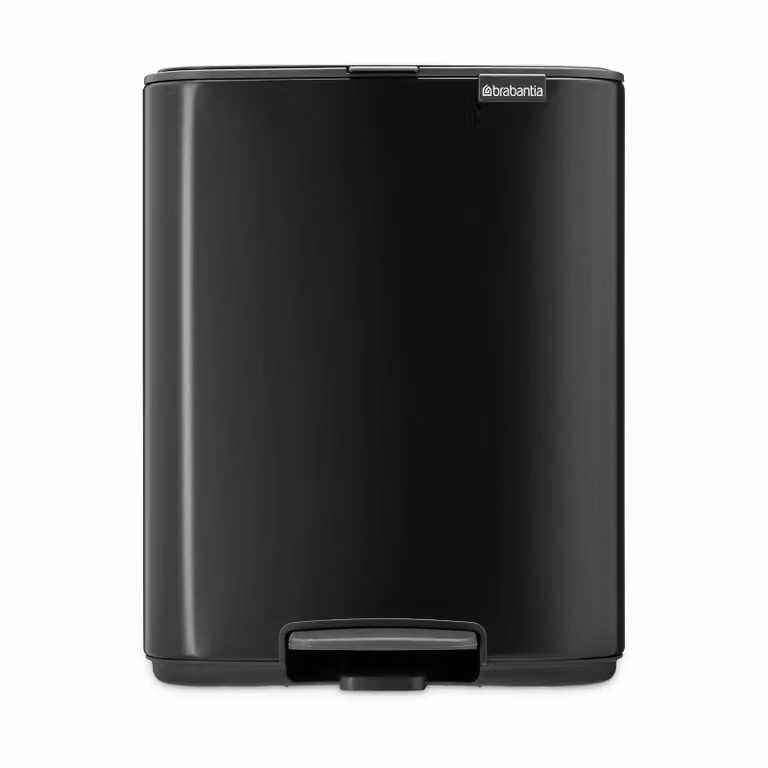Brabantia Prullenbak met voetpedaal 12 liter Matt Black
