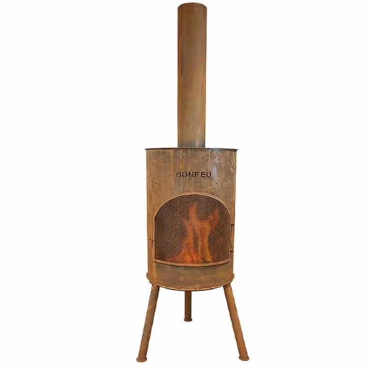 BonFeu BonTon Chiminea Roostervorm met een diameter van 50 cm