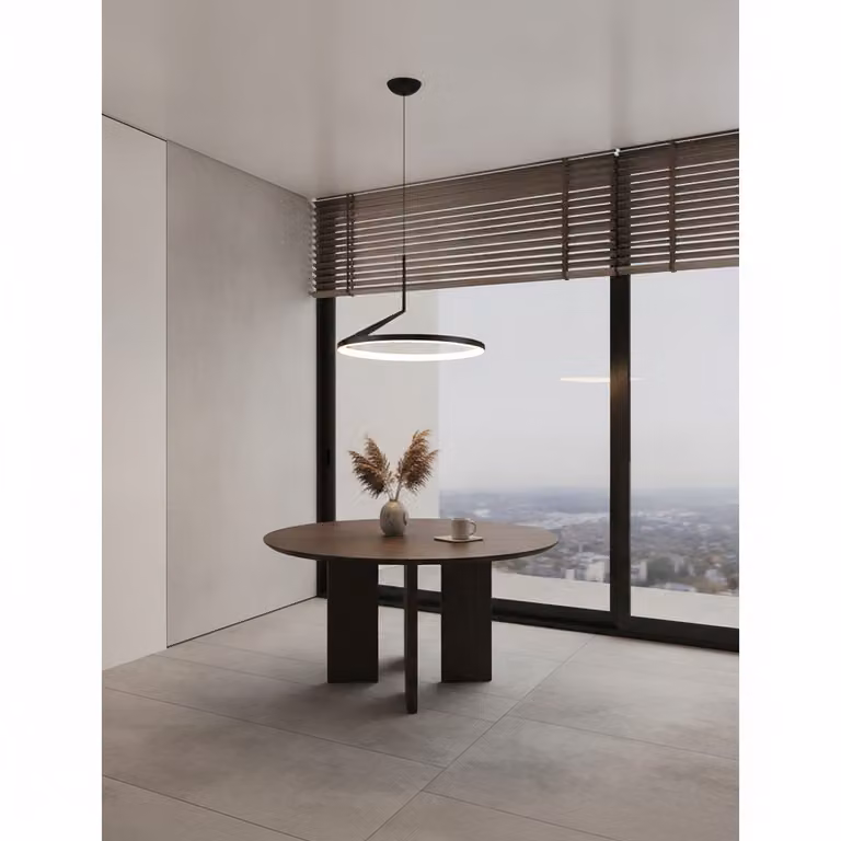 Lyora Design hanglamp Tilia zwart met LED - Diameter: 60 cm