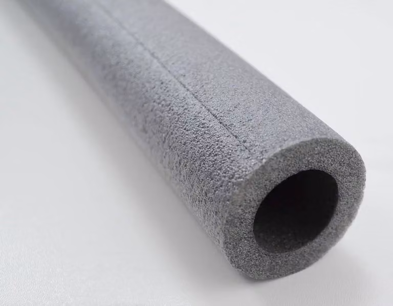 Buisisolatie PE-schuim met gesloten celstructuur, Grijs, B/D/H: 22 x 25 mm, Lengte: 2 meter