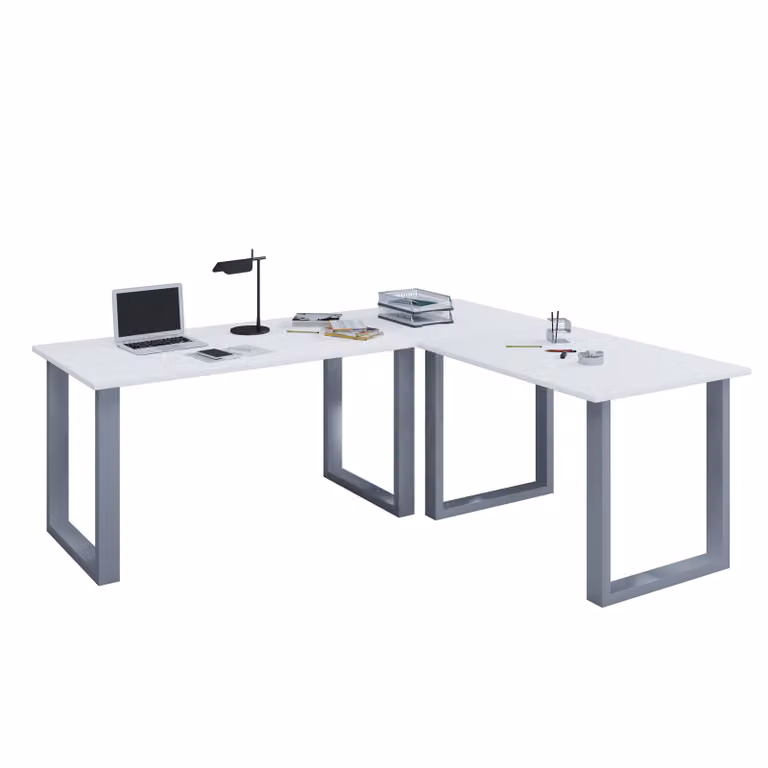 VCM Lona U Houten Hoekbureau voor Thuiswerkplek, L-vorm, Diepte: 80 cm, Breedte: 220 cm