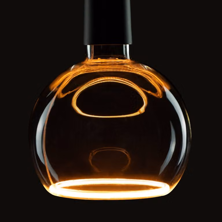 Segula Floating Design LED Gloeilamp - E27 - 4,5W - 240lm - 2200K - Transparant - Ø 15 cm