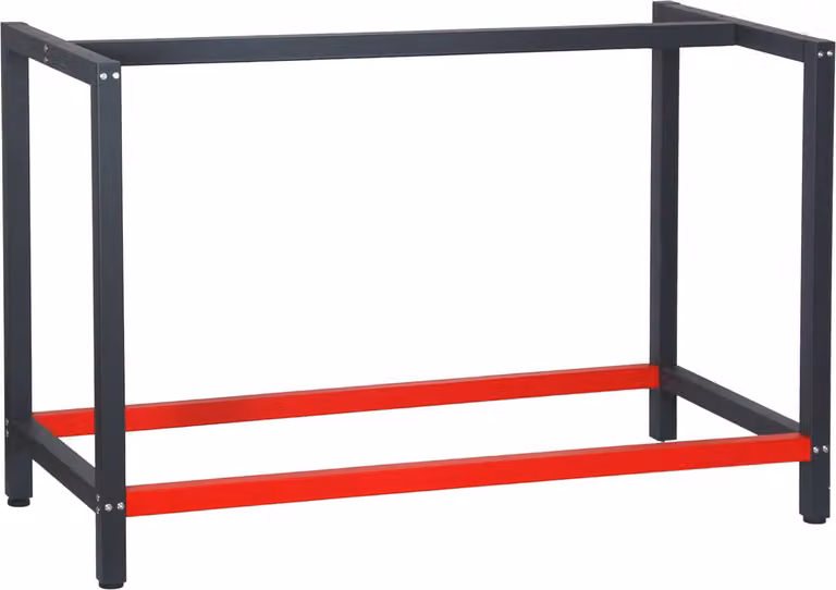 Wiltec Werkbankframe Antraciet van Staal, B/D/H: 125 x 57 x 81 cm