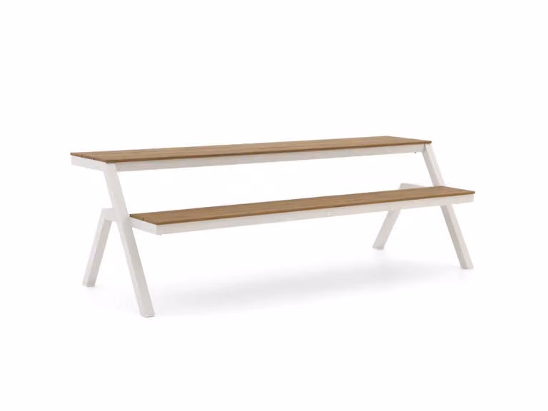 Bellagio Picknickset voor 3 personen, Bruin Tuinset van Polywood en Aluminium