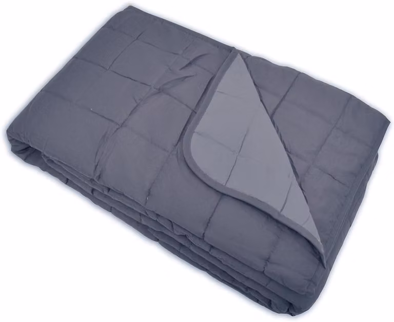 Merkloze tweekleurige polyester bedsprei voor volwassenen in de kleur acier/argent, 180 x 260 cm