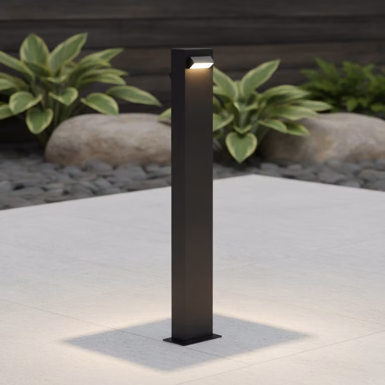 Lyora Zelda dubbele solar padverlichting zwart 80 cm
