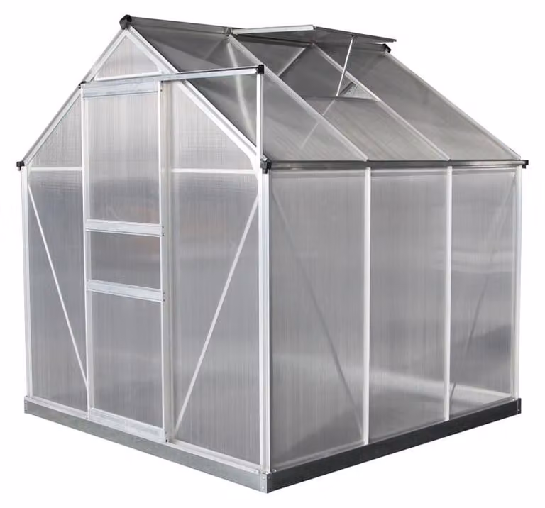 Westmann Aluminium Kas Flora 66, zilver, B/D/H: 192 x 192 x 201 cm