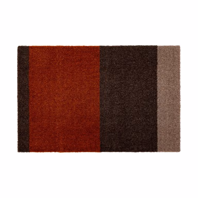 Tica Copenhagen Stripes deurmat horizontaal Brown-terracotta, 40 x 60 cm