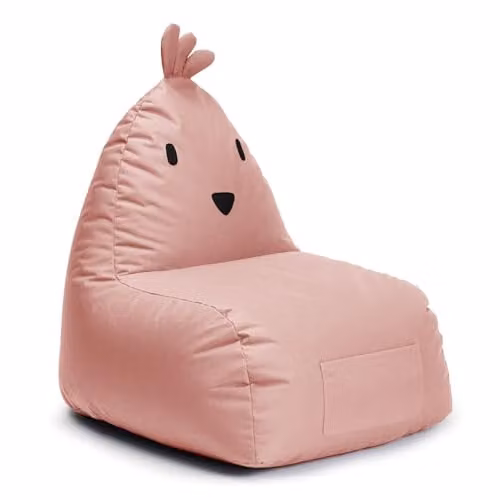 Lumaland Kinderzitzak Animal Line Chick - Pastel Roze - B/D/H: 80 x 75 x 75 cm