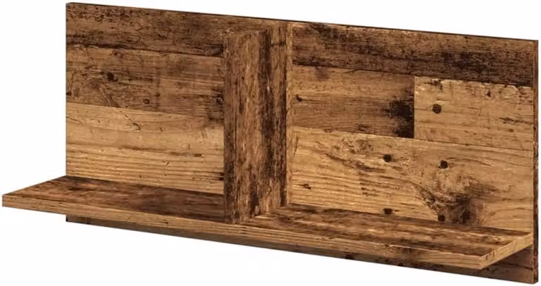 Wandkast voor de keuken in oud houtkleur, B/D/H: 70 x 30 x 165 cm