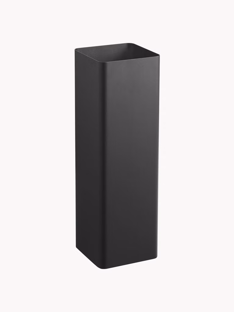 Yamazaki Paraplustandaard met verdeelde secties en afneembare lekbak, zwart, B: 15 cm, D: 48 cm, H: 48 cm
