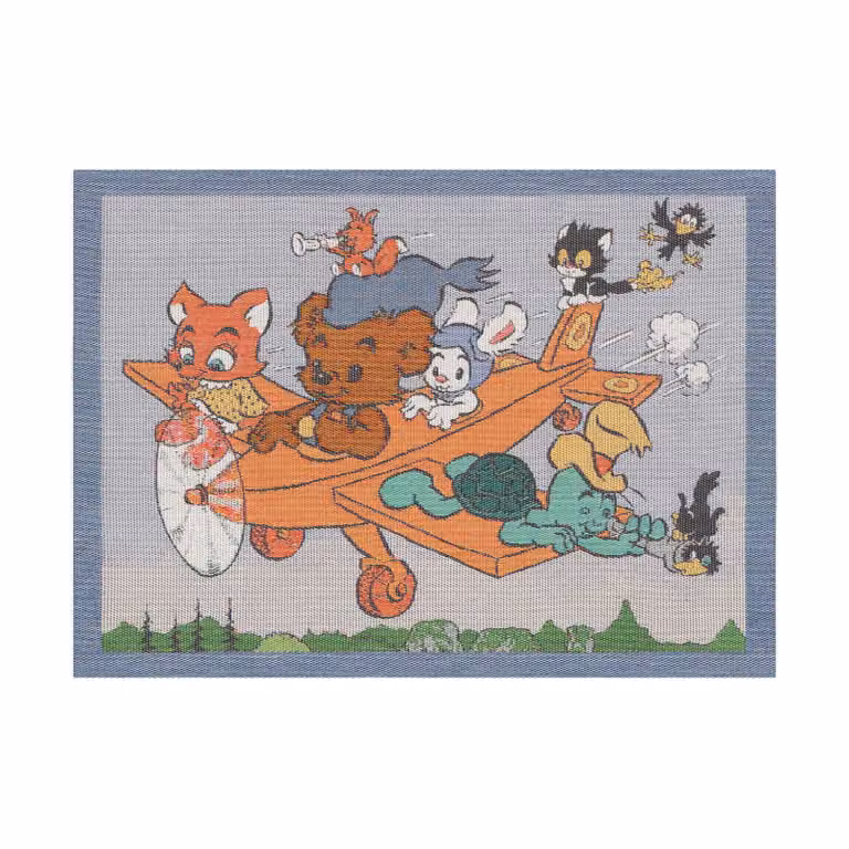 Ekelund Linneväveri Flygtur placemat Multi B/D: 35 x 48 cm