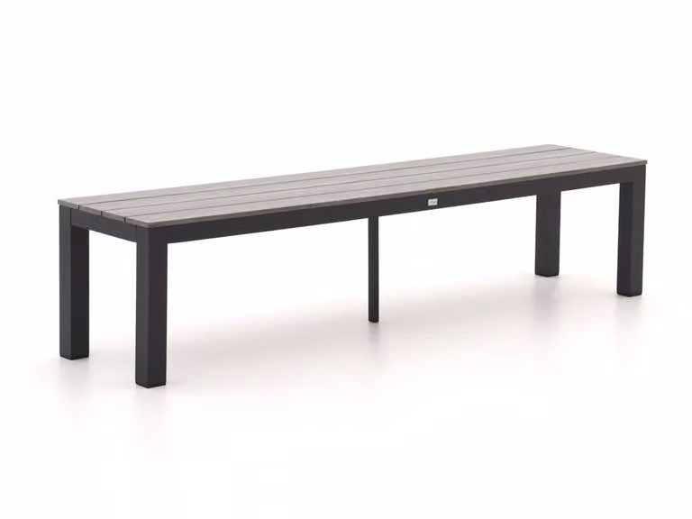 Bellagio Picknickbank voor 3 personen van aluminium en polywood in antracietgrijs