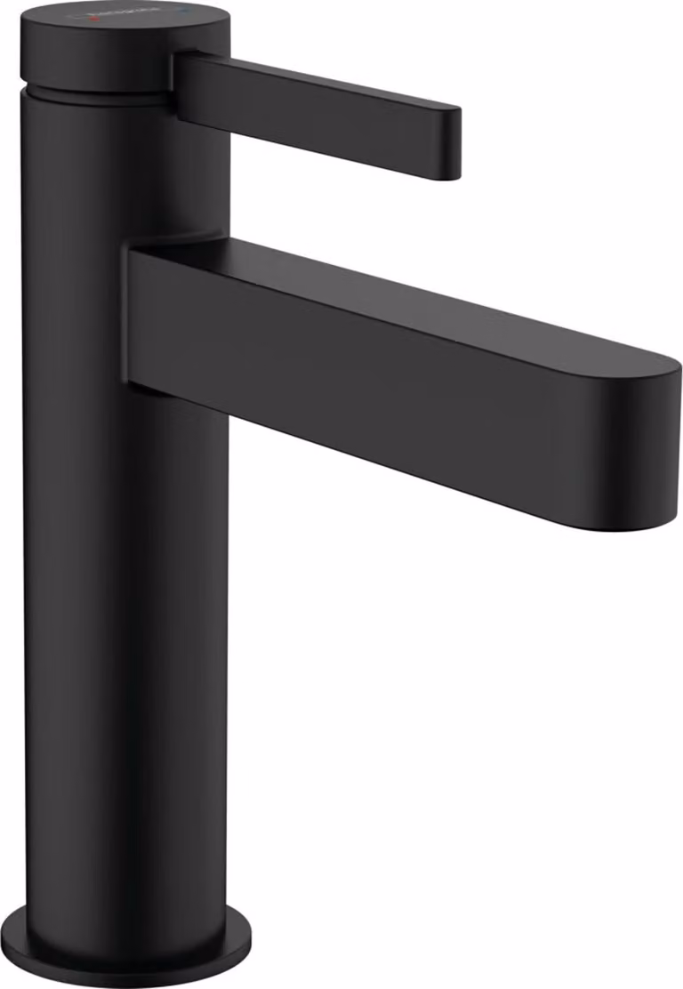 Hansgrohe Finoris 110 eengreeps wastafelmengkraan met push-open afvoerputje, matzwart