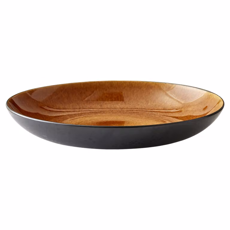 Bitz schaal Zwart-amber Ø40 cm