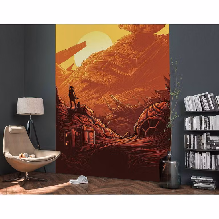 home24 Fotobehang Jakku Star Destroyer Breedte: 280 cm, Hoogte: 200 cm