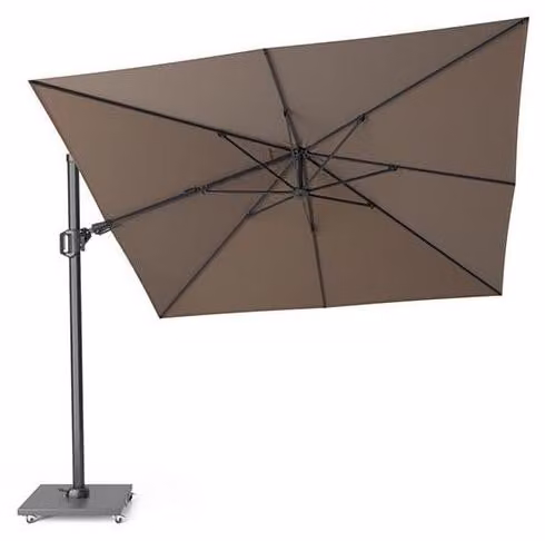 Zweefparasol Challenger Platinum Havana zijwaarts kantelbaar 3x3 meter