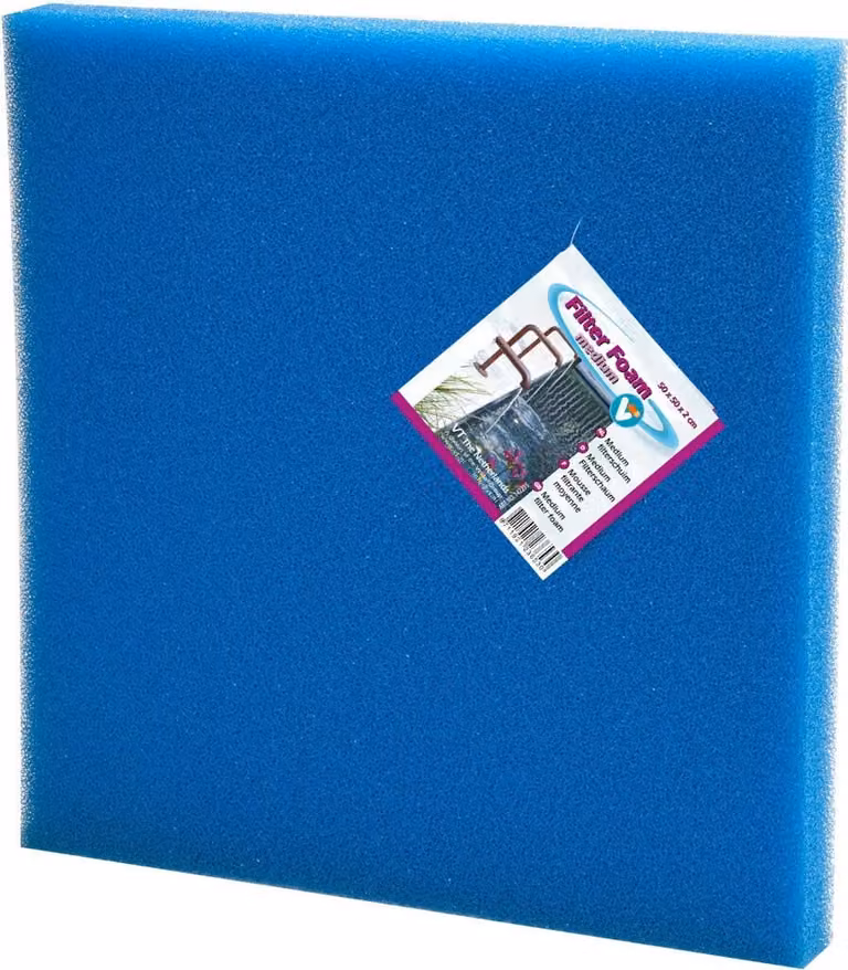 VT Filterfoam grof blauw 50 x 50 x 2 cm