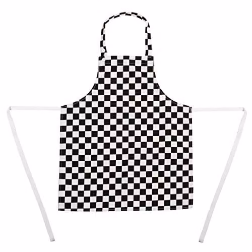Whites Chefs Kleding Kinderschort Zwart-wit Geruit Polycotton