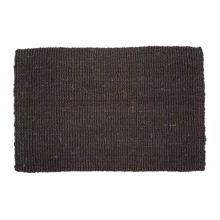Dixie Jute deurmat zwart 60 x 90 cm