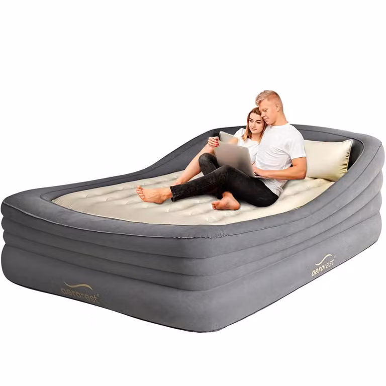AeroRest Prime Frame Luchtbed voor 2 personen, extra lang (210 cm) met uitneembaar binnenmatras voor een boxspringgevoel