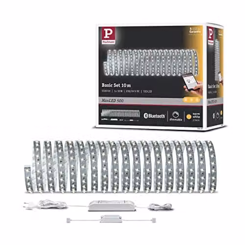 Paulmann MaxLED 500 SmartHome Bluetooth LED-strip basisset, warm wit, 10 m