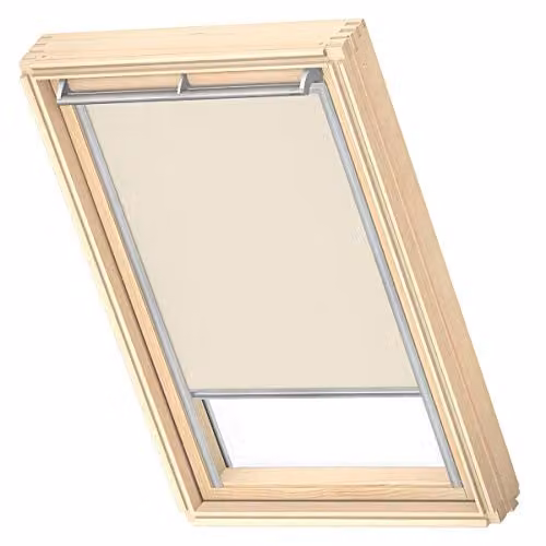 VELUX Lichtdoorlatend Rolgordijn RFL met grijze geleiders, S08, Beige