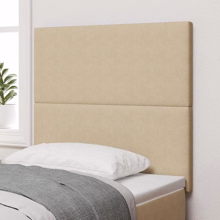Hoofdbord Corduroy Stof - Lichtgroen Grijs - 80 cm