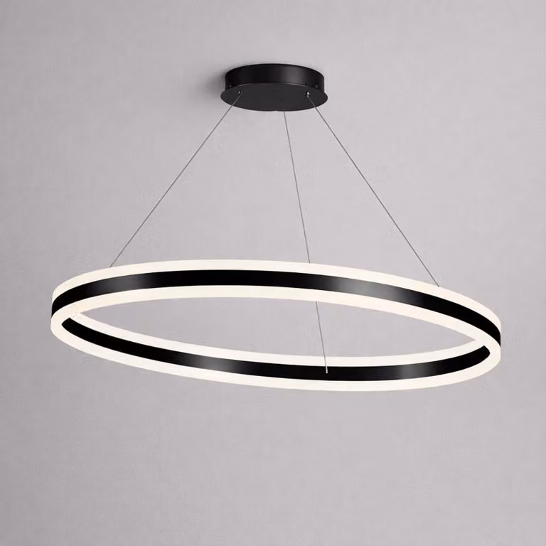 Lyora Design hanglamp Ada zwart ronde aluminium Ø 100 cm