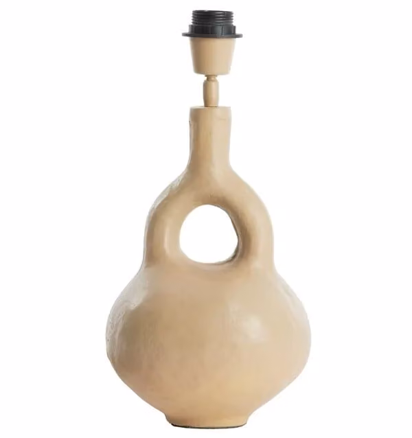 Light en Living Imola Lampvoet - Beige - Keramiek - B/D/H: 25 x 22 x 37 cm