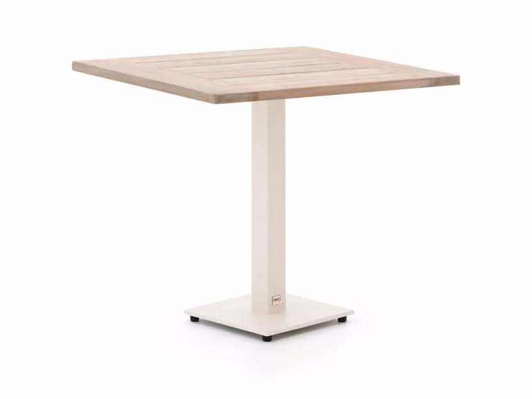 Forza Furniture Tuineettafel Forza Vierkant Beige B/D/H: 80 x 80 x 100 cm