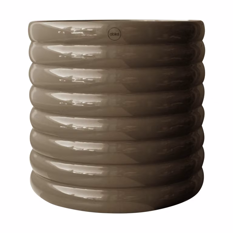 DBKD Mud bloempot shiny dust tabletop Ø27 cm