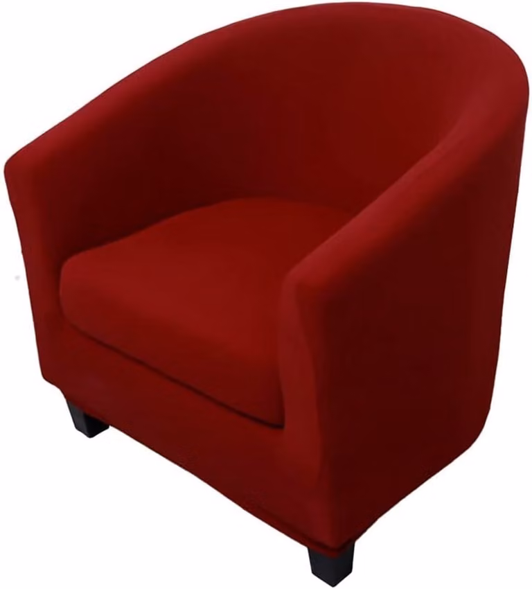 Set van 2 Stretch Tub Stoel Slipcovers - Verwijderbare en Wasbare Bescherming voor Armstoelen