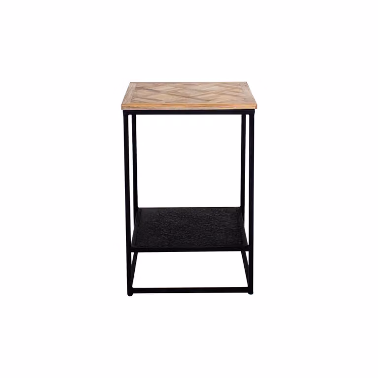 Kick Collection Olav Plantenzuil van gerecycled teakhout in bruin