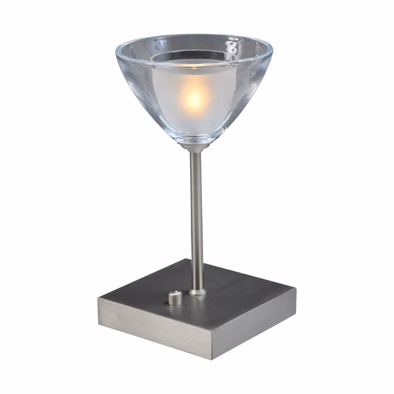 Masterlight Caterina LED Tafellamp - Metaalgrijs - 20 cm