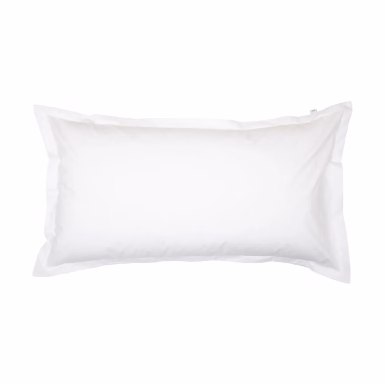 Mille Notti Pousada Percale Kussensloop EKO wit, 50x90 cm