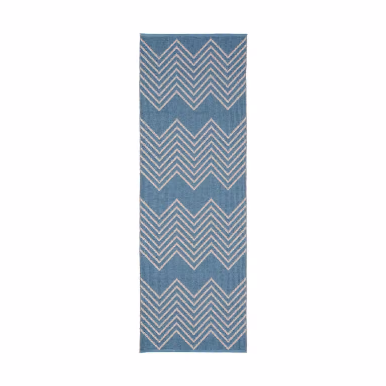 Brita Sweden Mini vloerkleed Blauw, Breedte: 200 cm, Diepte: 70 cm