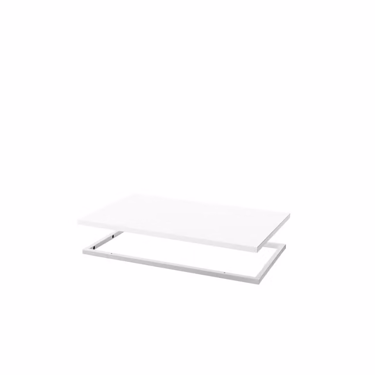 Zweed Molto 560 kast wit met wit metalen frame