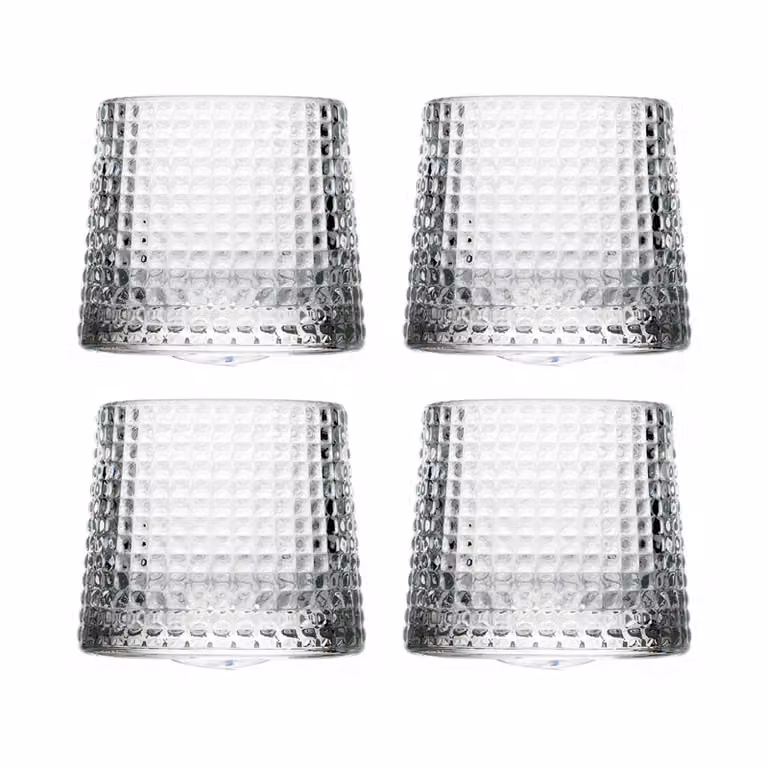 La Rochère Blossom whiskeyglas 16 cl - Set van 4 - Transparant