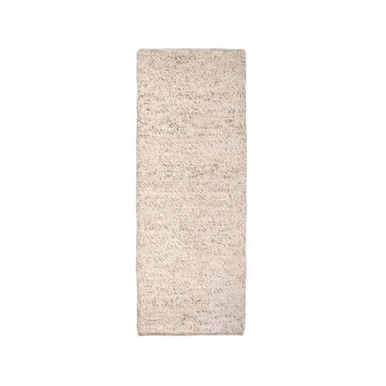 Classic Collection Merino Gangloper deken in natuurlijk beige, 80 x 150 cm