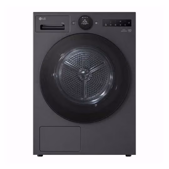 LG RT10X8B Warmtepompdroger Zwart met App-bediening en Zelfreinigende Condensor