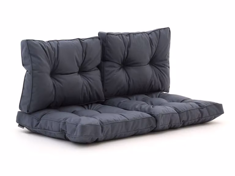 Dralon Madison Loungekussen voor de tuin, Grijs-Antraciet, 60 x 40 cm