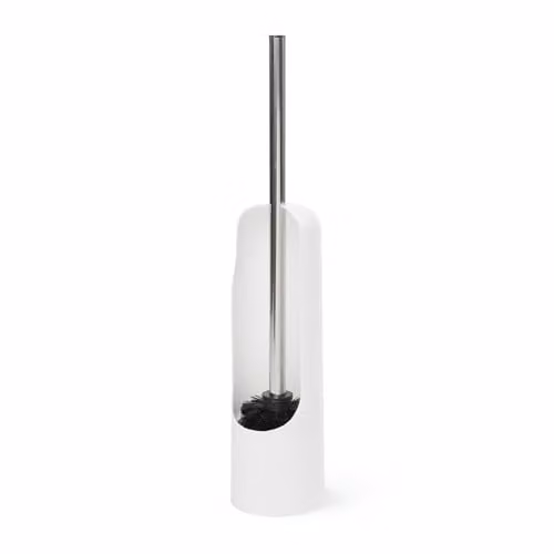 Umbra Touch Toiletborstelhouder met borstel, Wit, H 44,5 cm x B 9 cm