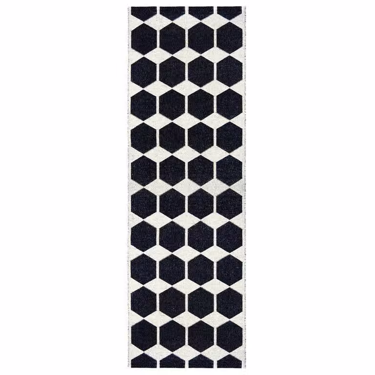 Brita Sweden Anna vloerkleed zwart B/D: 70 x 200 cm